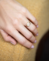 Gusher Diamond Ring 010 on model.