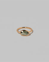 Gusher Green Sapphire Ring 002 on light color background.