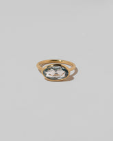 Gusher Blue Sapphire Ring 039 on light color background.