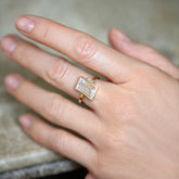 product_details::Laelia Ring on model.