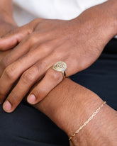 Black Diamond Lifecycle Ring on male model.