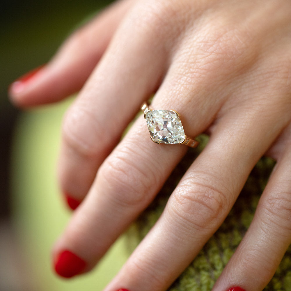 product_details::Narcissus Ring on model.