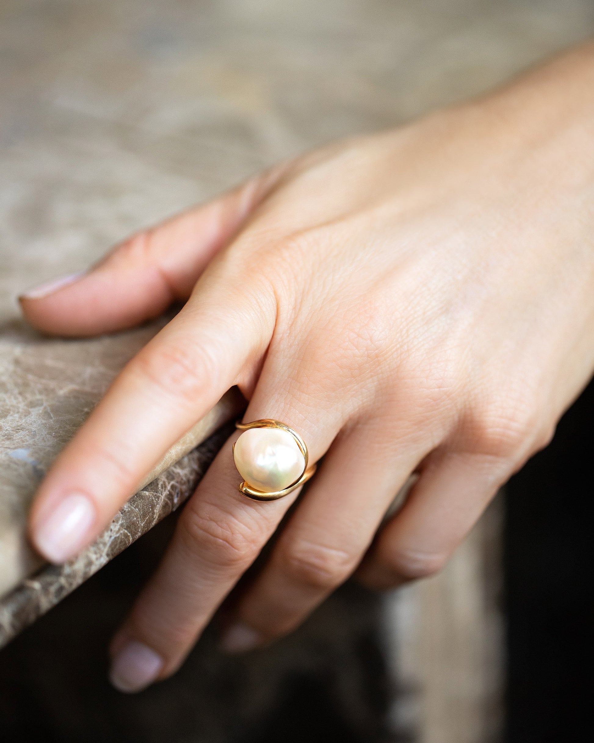 Nereus Ring on model.