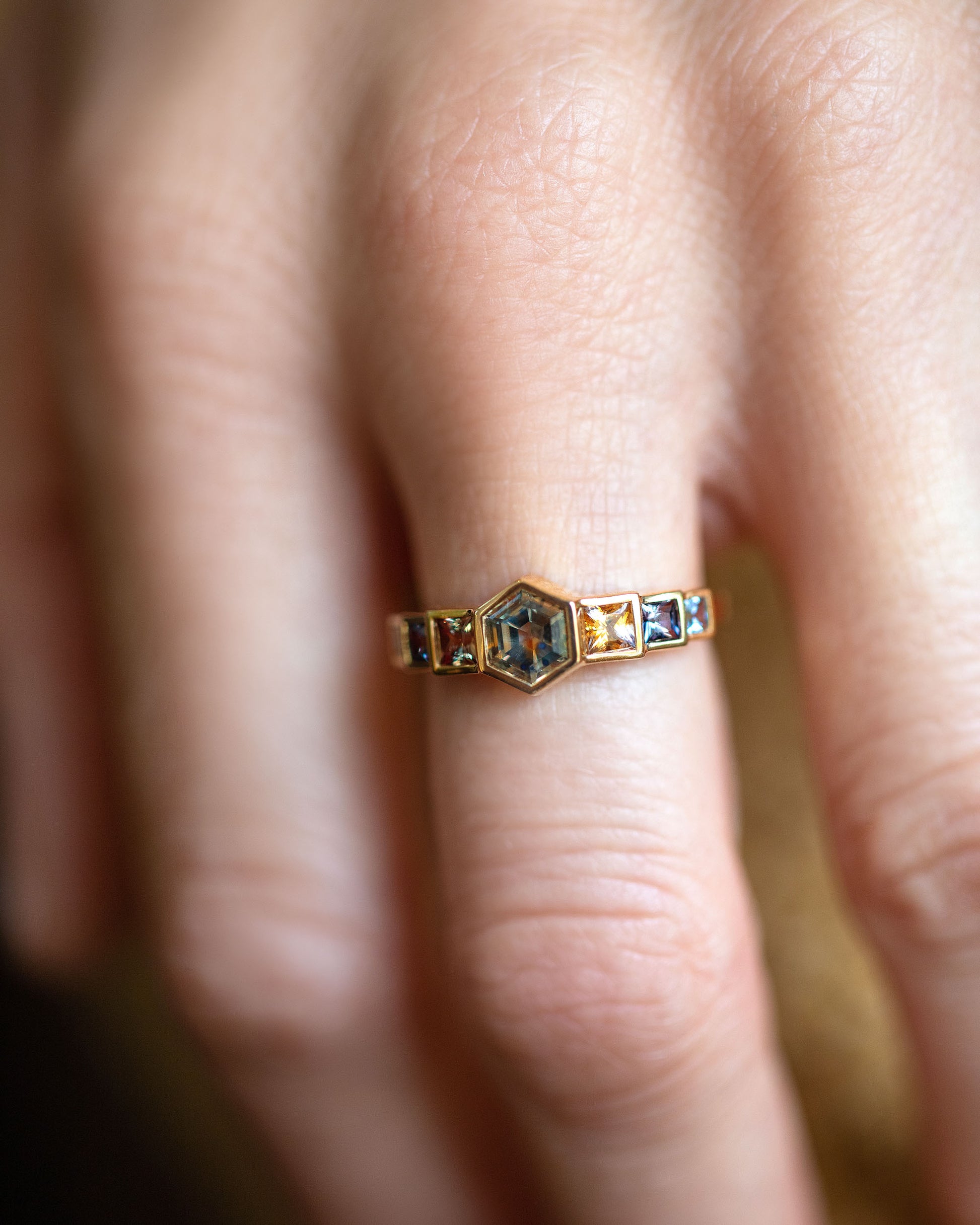 Nerine Ring on model.