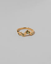 Sapphire Wild Poppies Band on light color background.