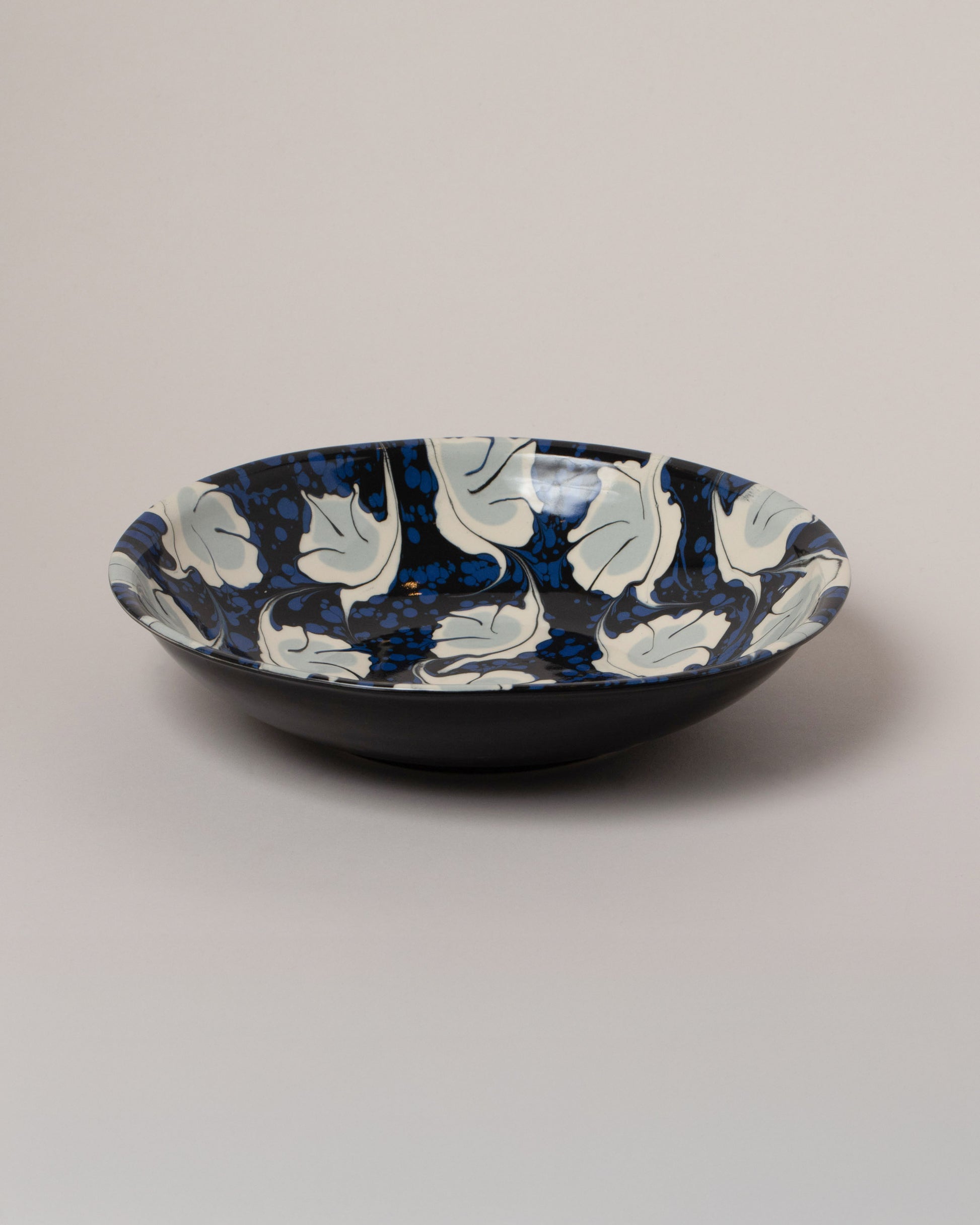 Morgan Levine Midnight Pasta Bowl on light color background.