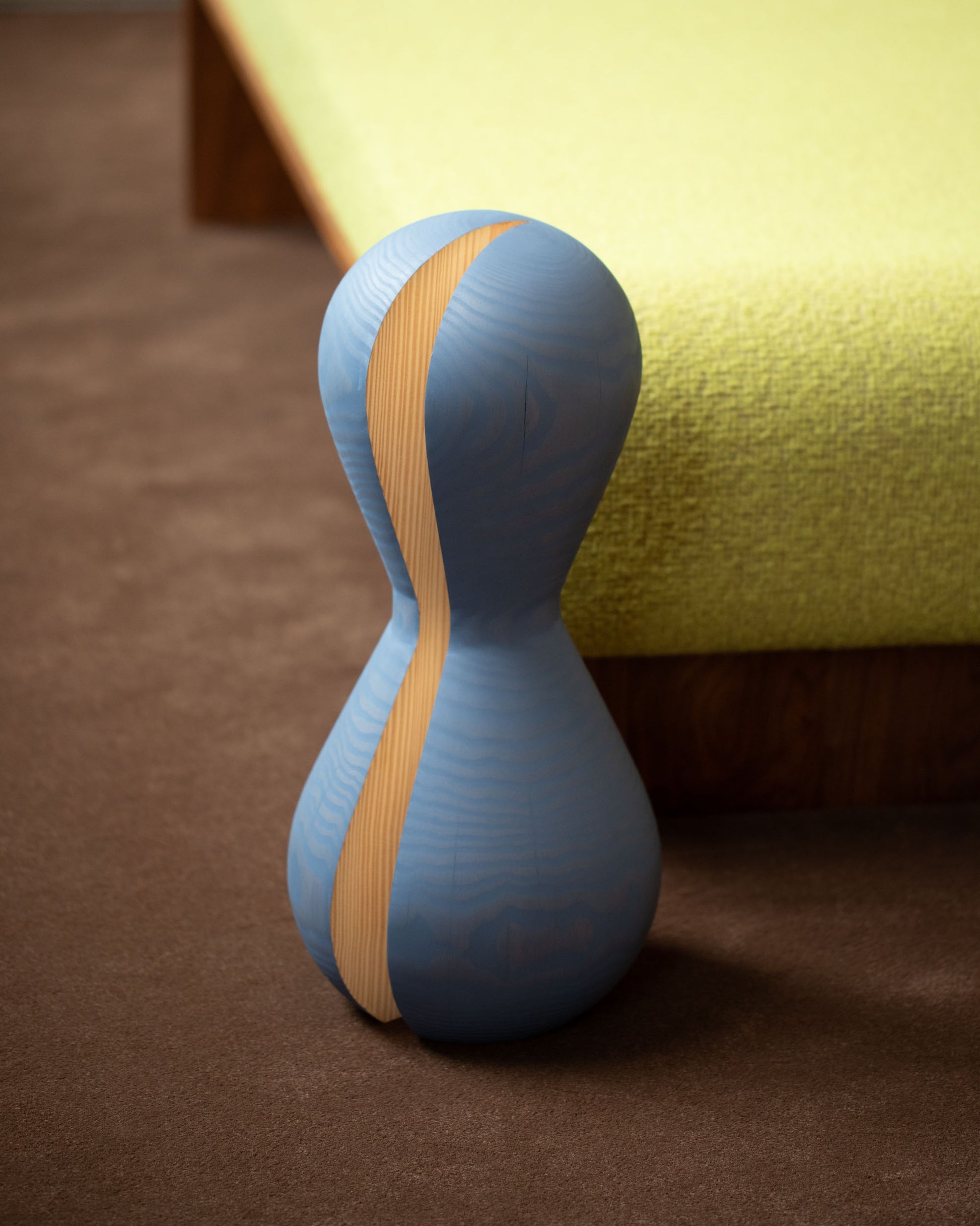 Styled image featuring the Pat Kim Blue Slice.