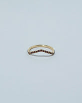 Gold Garnet Low Peak Band on light color background.