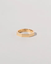 Gold 4mm Segmented Band on light color background.