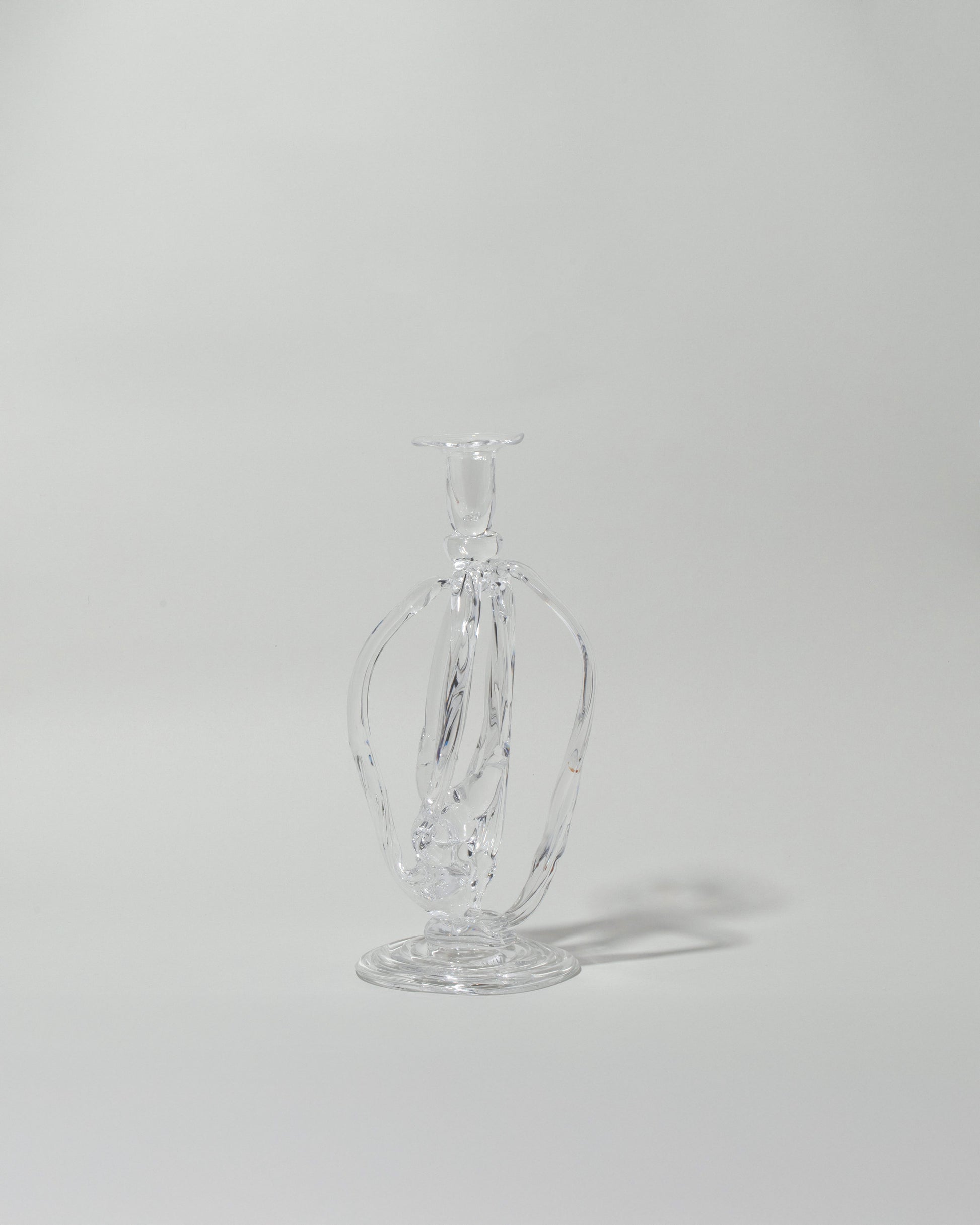 Silje Lindrup One Glass Candle Holder on light color background.