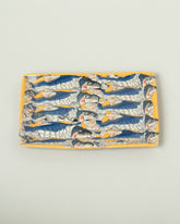 Slush Club Large Nerikomi Sardine Tray on light color background.