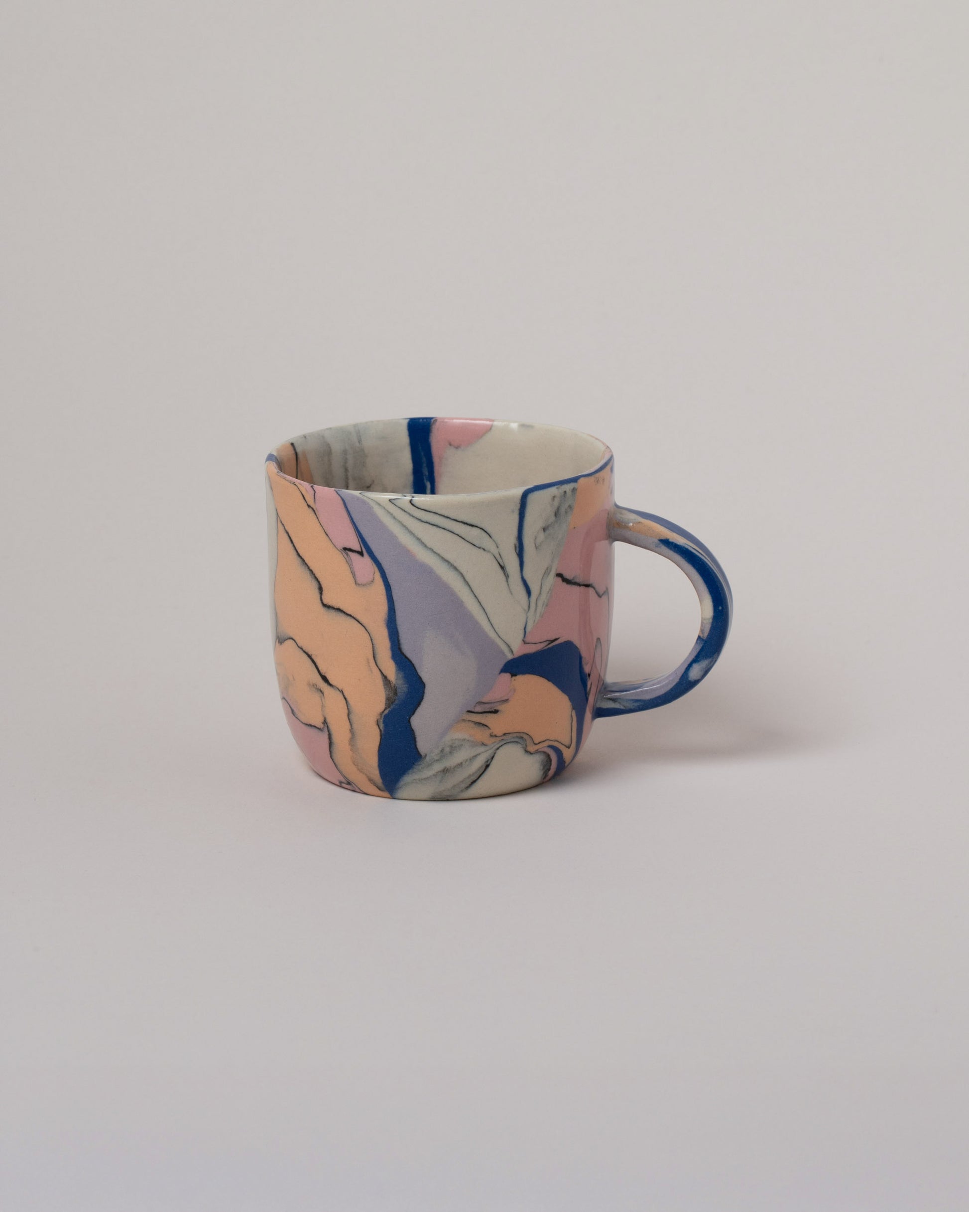 Slush Club Nerikomi Mug No. 103 on light color background.