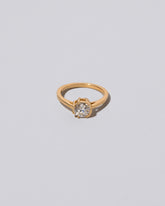 White Diamond Sun & Moon Ring on light color background.