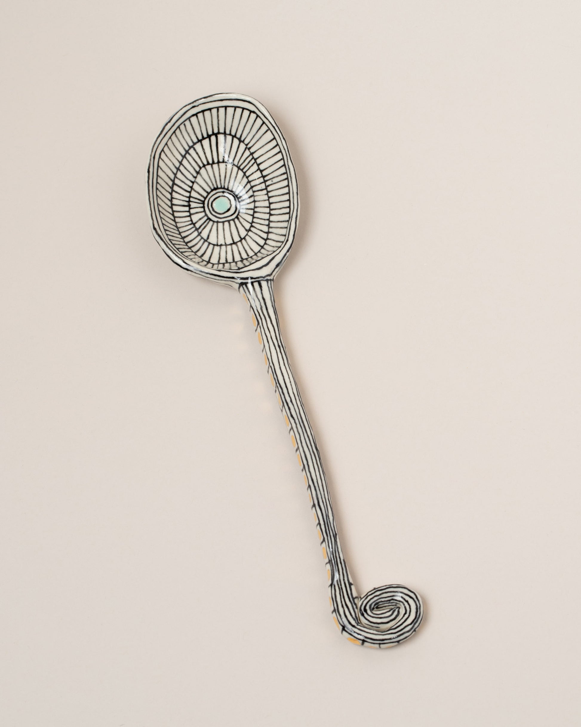 Suzanne Sullivan Two I Can Promise 8.5" Spoon on light color background.