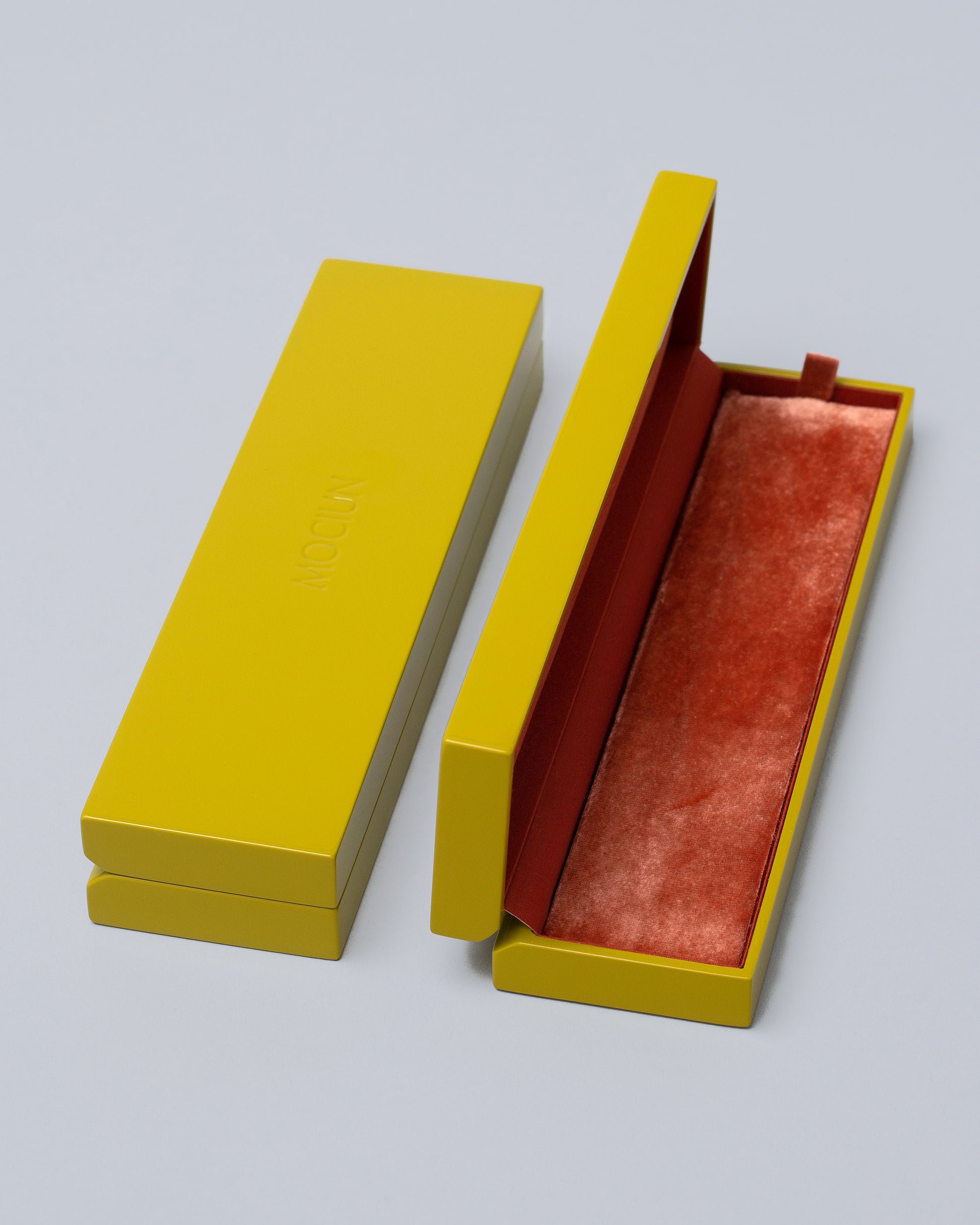 Bracelets & Necklaces Green Lacquer Box on light color background.