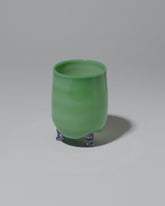 Ornamental by Lameice Mint & Lilac Opaque Eye Candy Cocktail Glass on light color background.