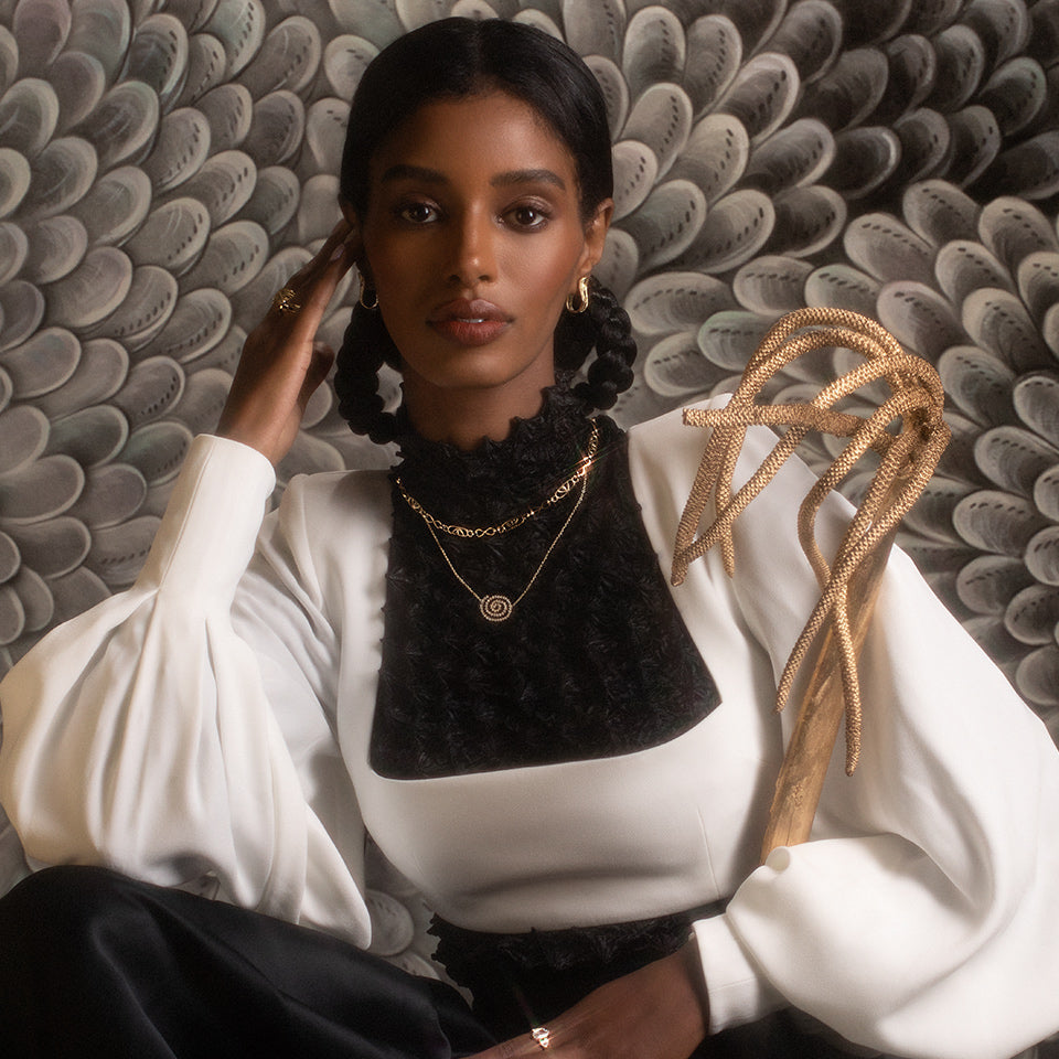 product_details::Styled photo featuring Positive Energy Necklace