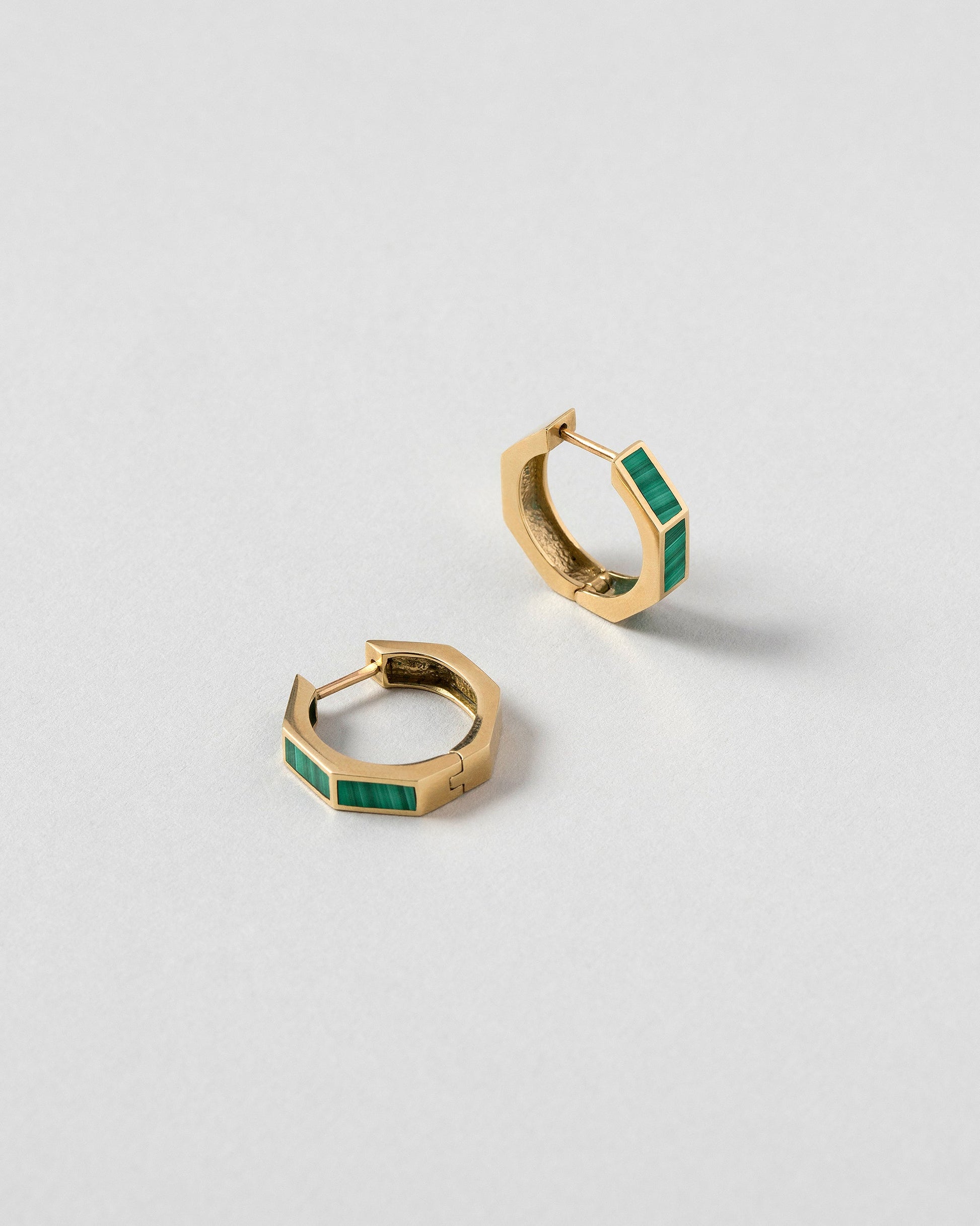  Segmented Hoops on light color background.
