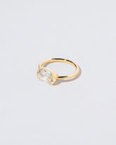 View from the side of the Staircase Ring on light color background.