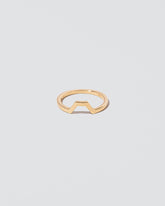 Gold Square Bridge Band on light color background.