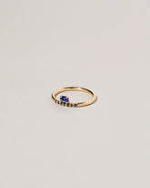  Stacked Ring - Sapphire on light color background.