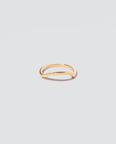 Gold Solid Square Wire Right Slump Band on light color background.