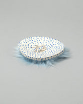 Eleonor Boström Furry Dog Plate on light color background.