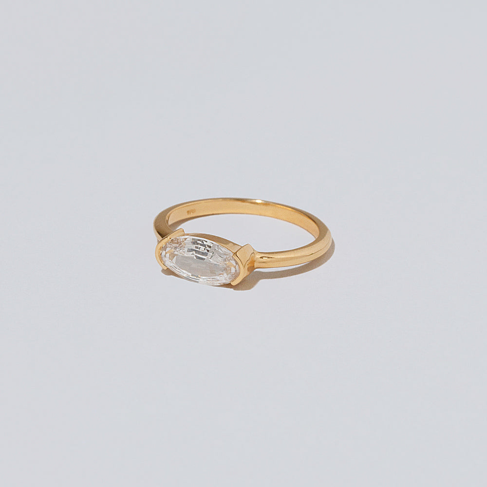product_details::Closeup details of the Jeté Ring on light color background.