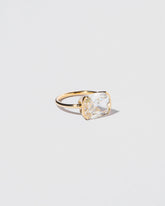 View from the side of the Immortal Ring on light color background.