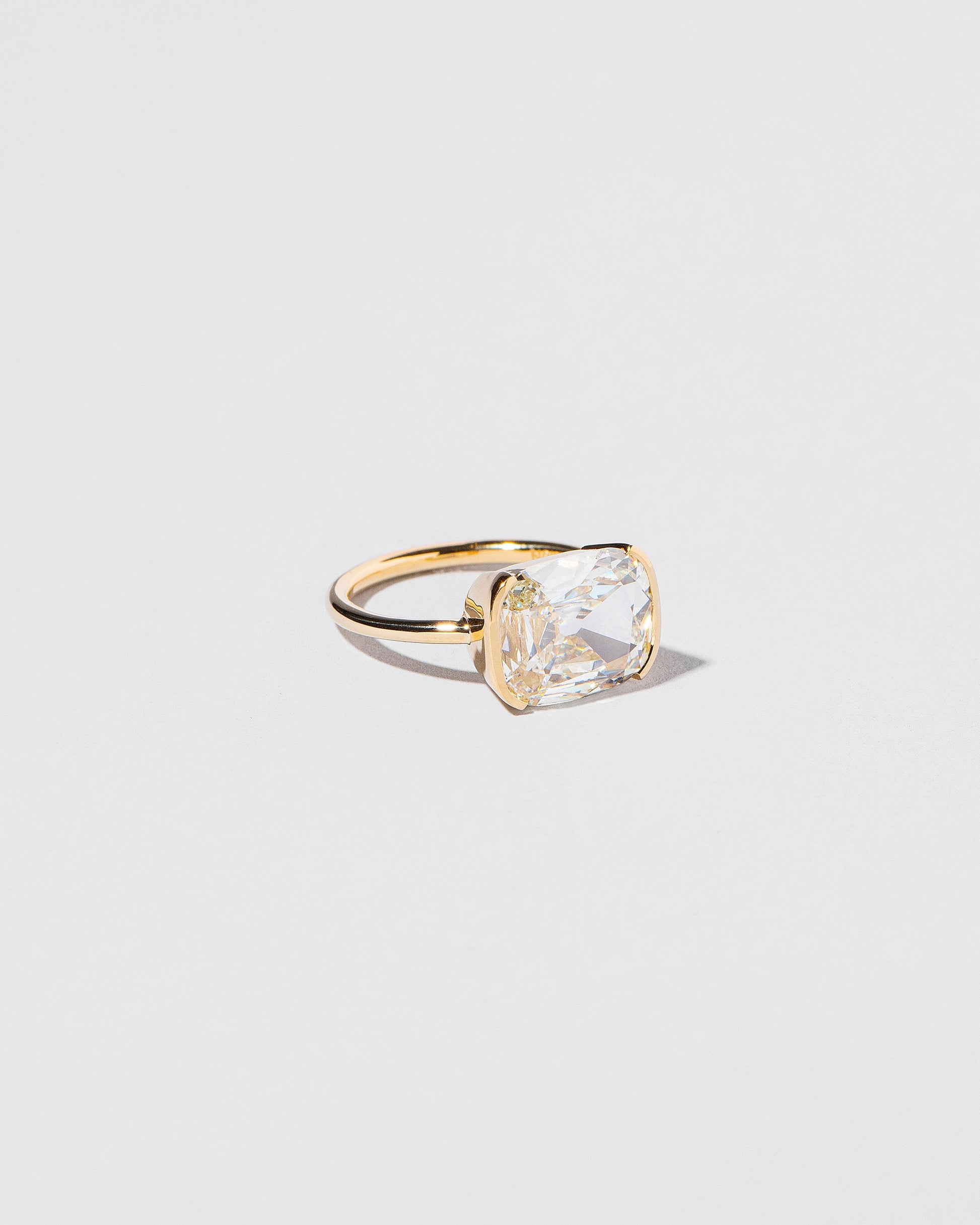 View from the side of the Immortal Ring on light color background.