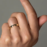 product_details::Triangle Notch Band - 5mm on model.