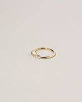  Stacked Ring - Opal on light color background.