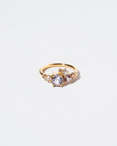  Luna Ring - Purple Spinel on light color background.
