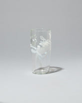Sirius Glassworks White Nassau Tumbler on light color background.