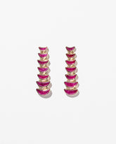 Flame Earrings on light color background.