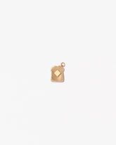  Toast Charm - with Butter on light color background.