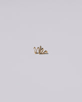 Right Snake Stud Earring Single on light color background.