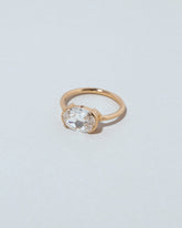 View from the side of the Starshine Ring on light color background.