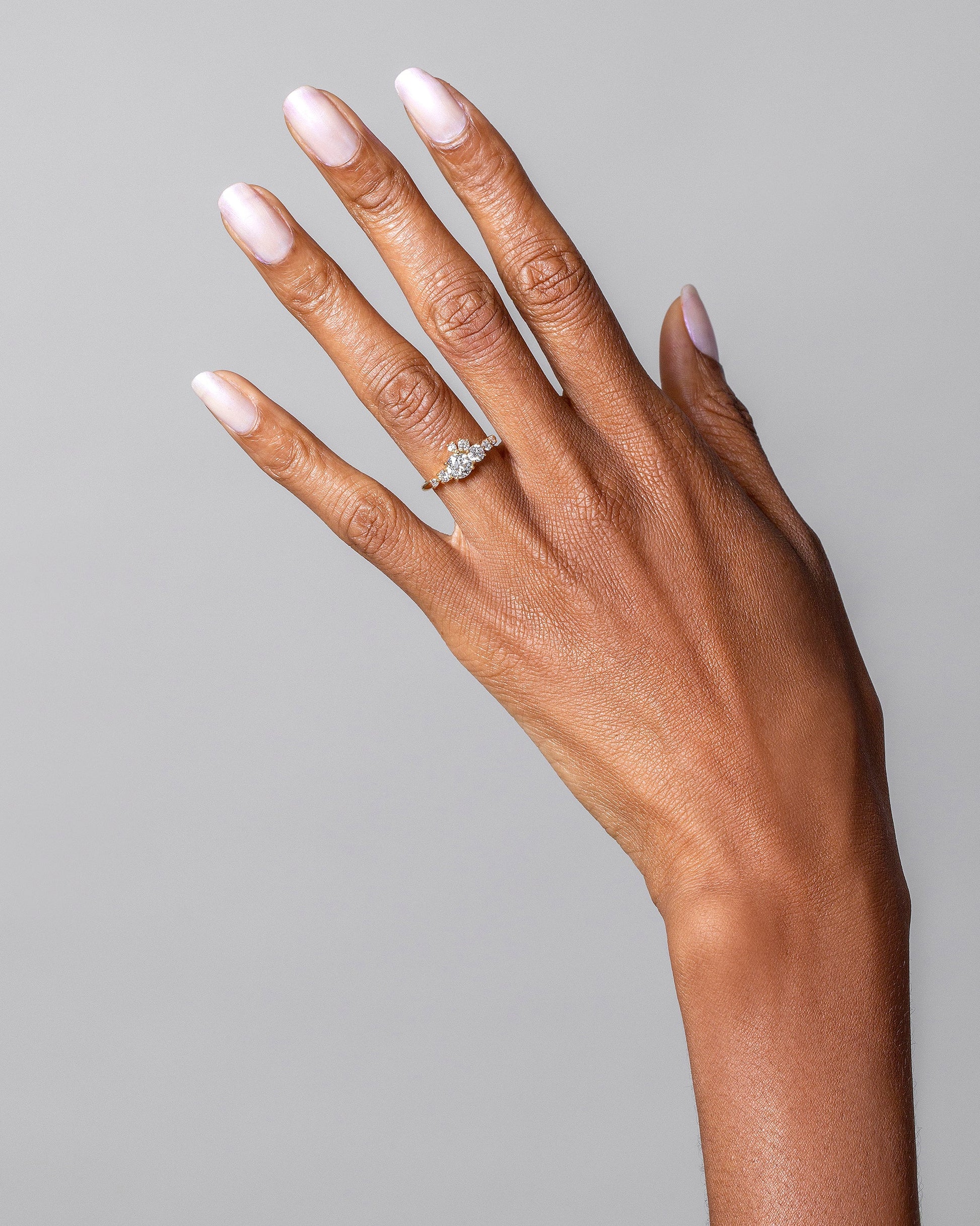 Mini Luna Ring on model.