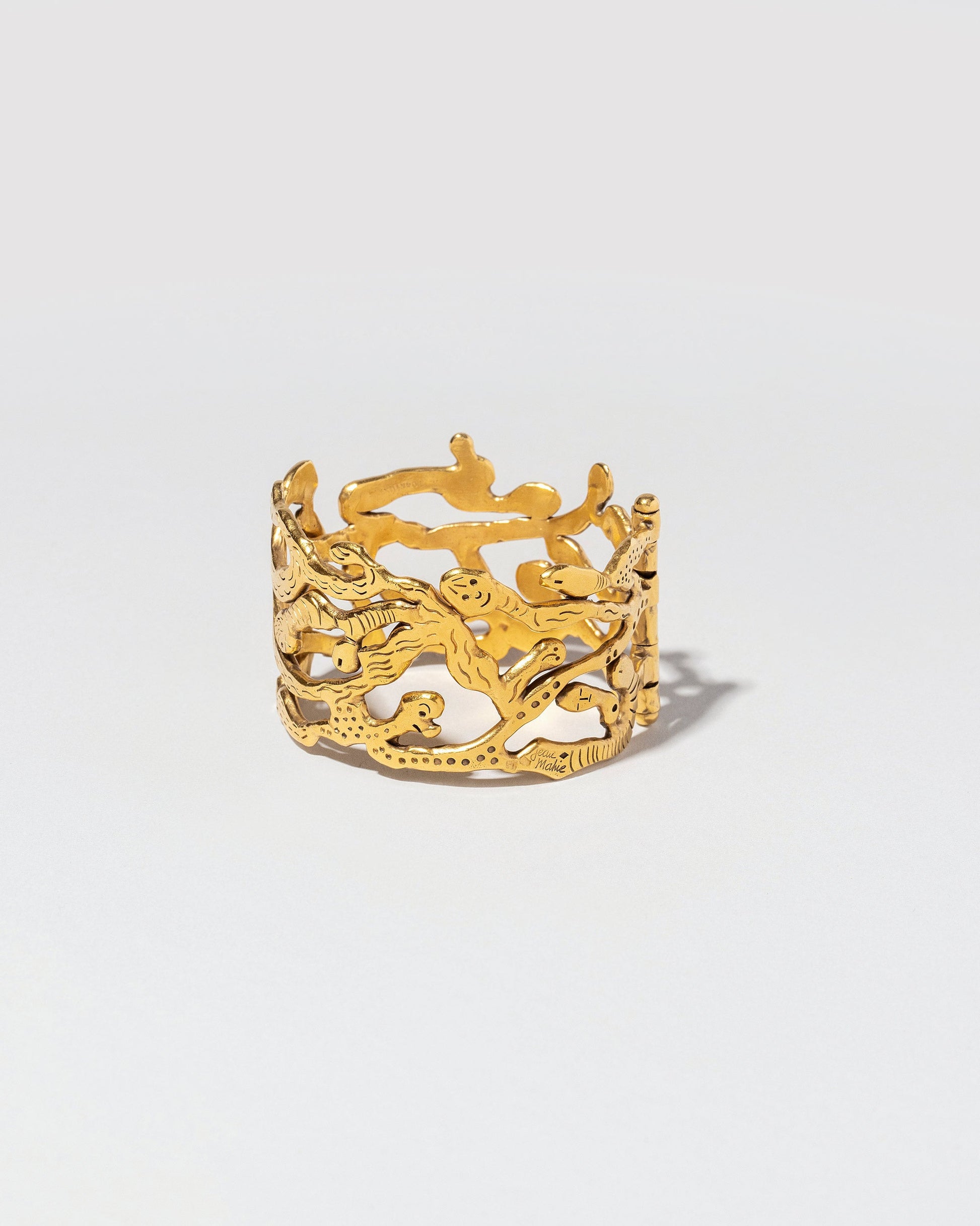 Jean Mahie Cuff on light color background.