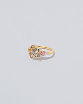Vega Ring - Champagne Diamond on light color background.