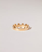 Gold White Diamond Connection Band on light color background.