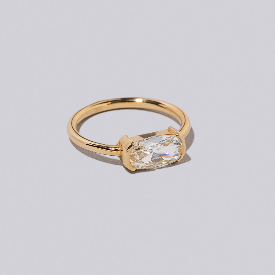 product_details::Closeup details of the Duet Ring on light color background.