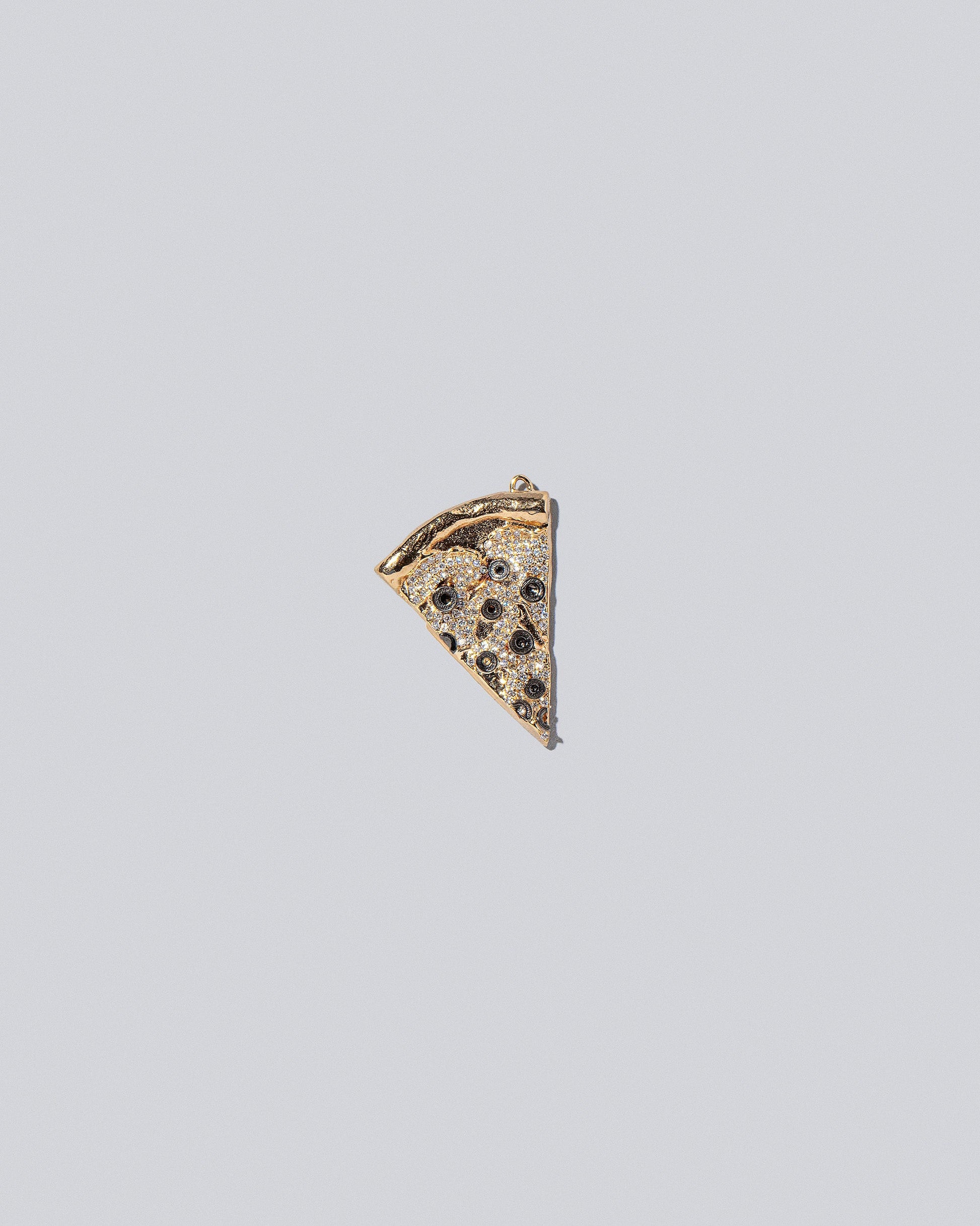 Pizza Charm - Olive Slices on light color background.