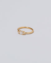 View from the side of the Ouvert Ring on light color background.