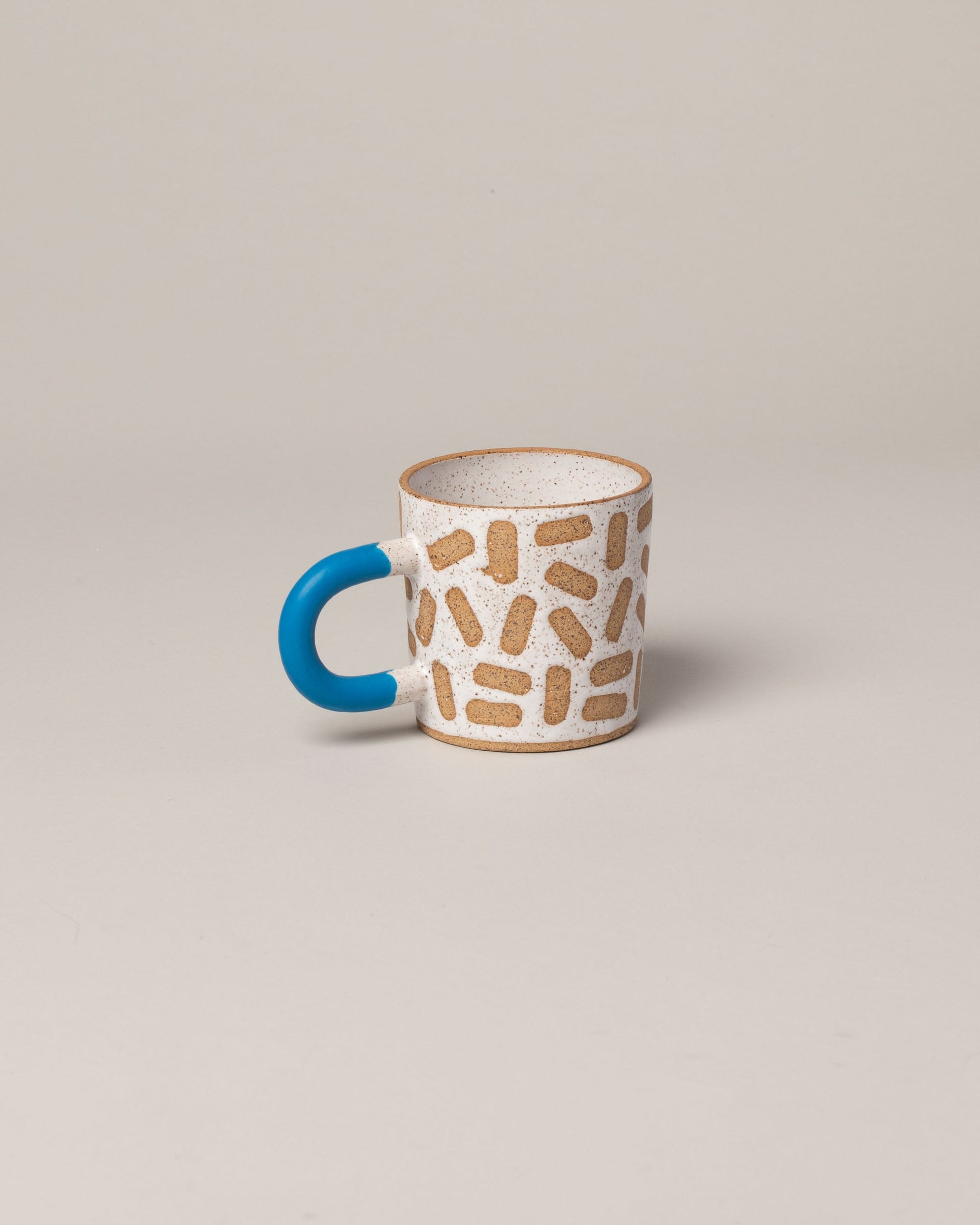  Recreation Center Blue Mark Mug on light color background.