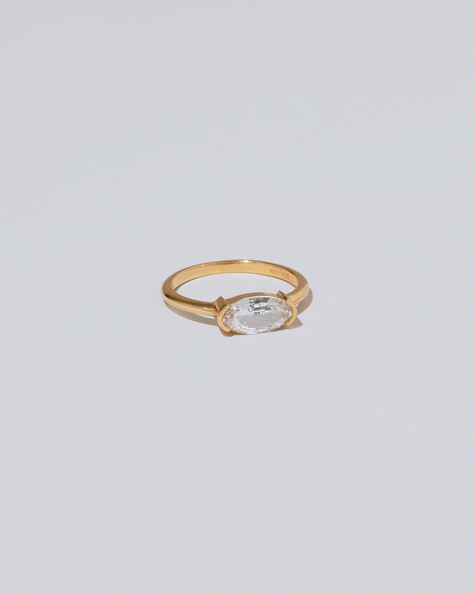 View from the side of the Jeté Ring on light color background.