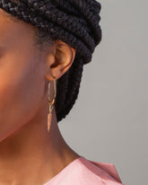 Carrot Charm on model.