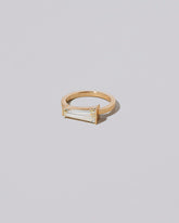 View from the side of the In the Air Ring on light color background.