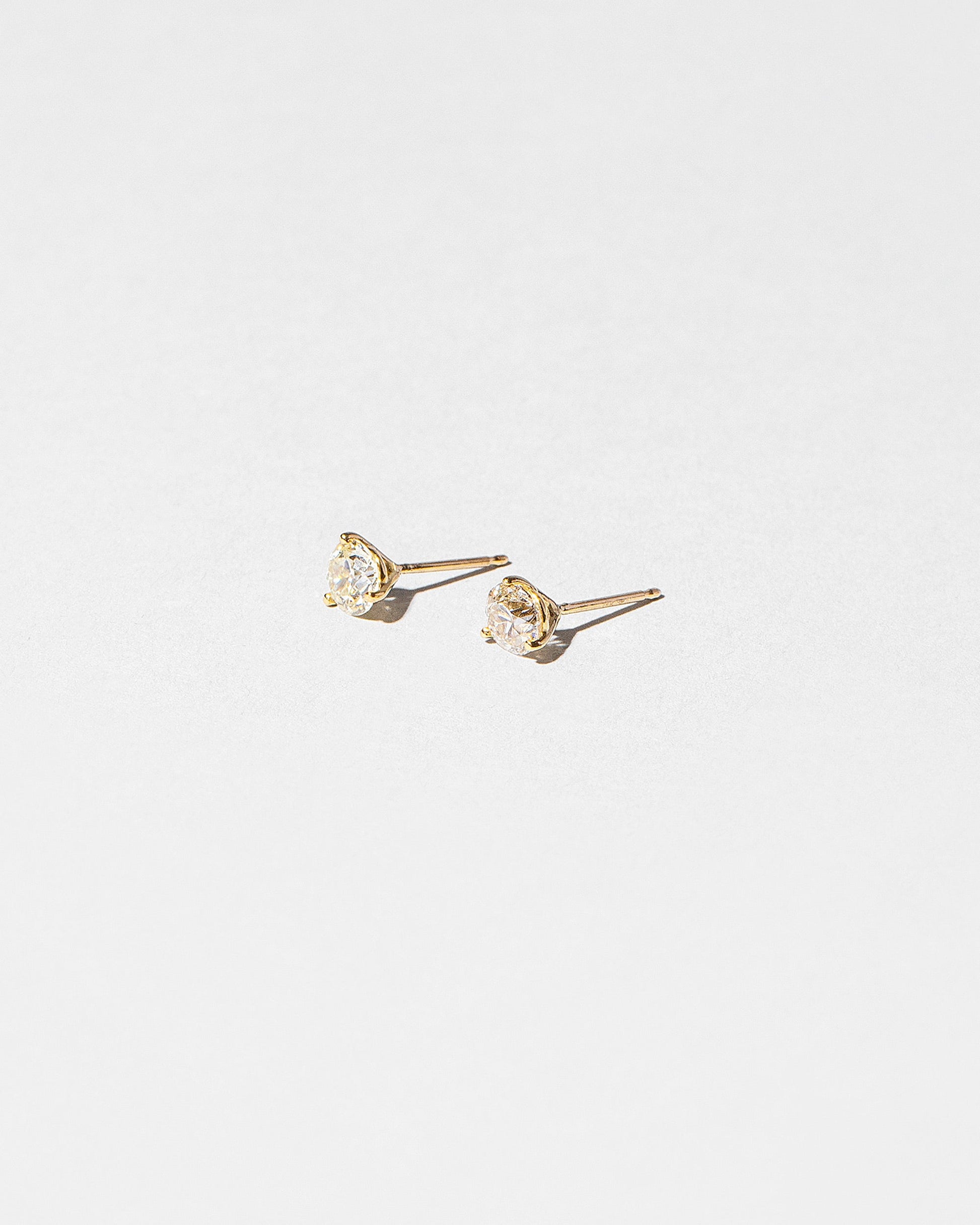  Martini Studs - White Diamond on light color background.